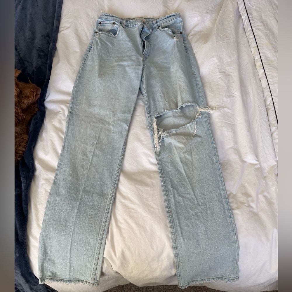 Abercrombie & Fitch Light Blue Straight Leg Jeans